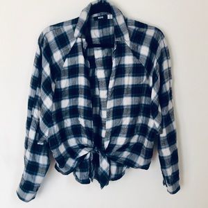 BDG Front Tie Flannel